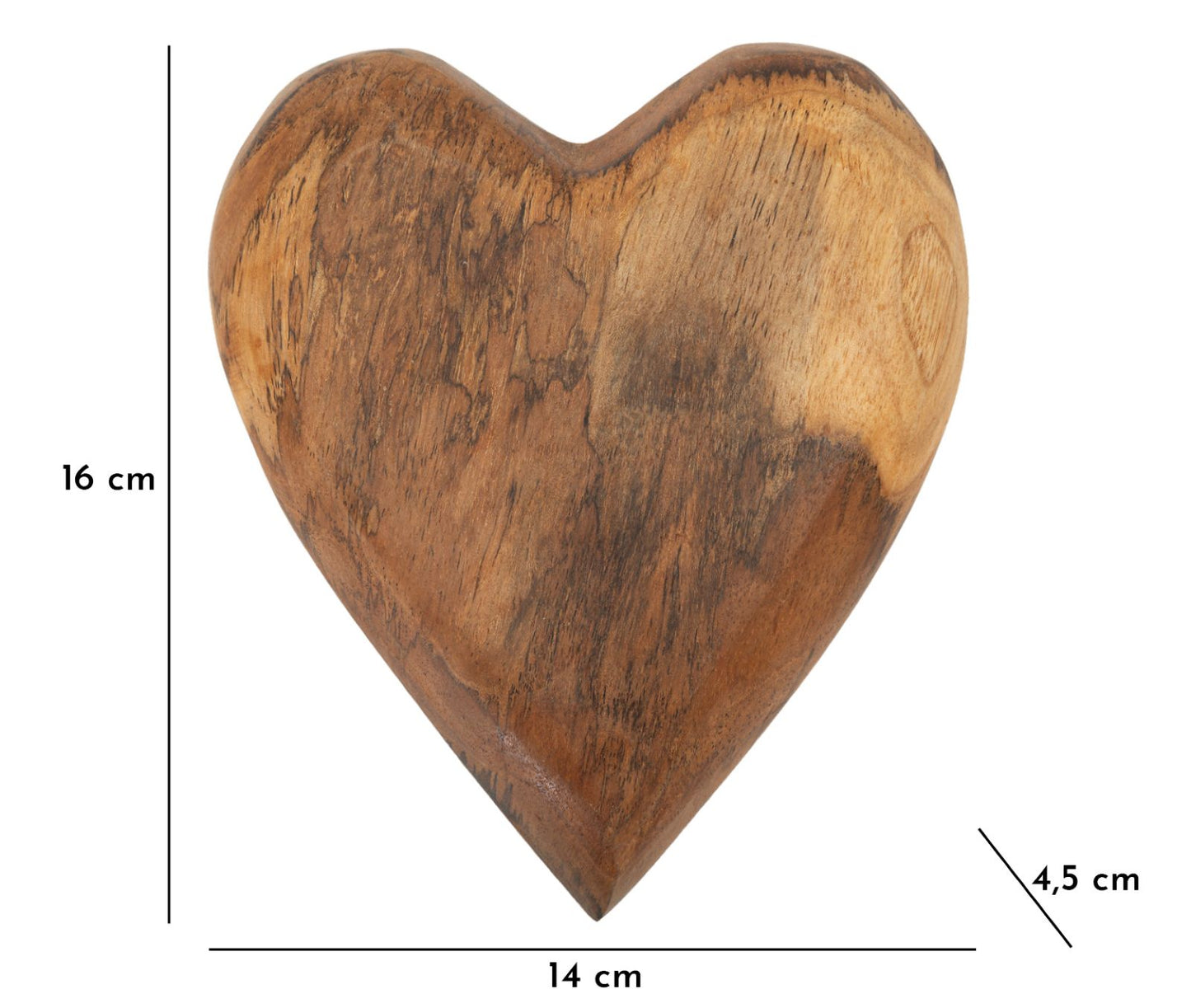 Decoratie Haki Decoration Teack 16×14×4,5 cm