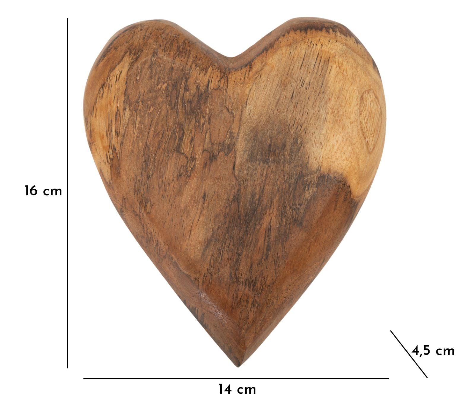 Decoratie Haki Decoration Teack 16×14×4,5 cm