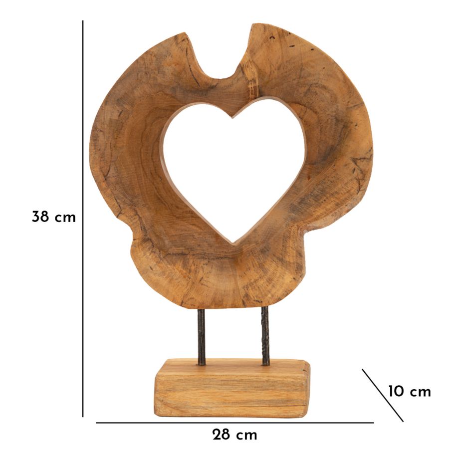 Decoratie Hasi Sculputre Teak 28×10×38 cm