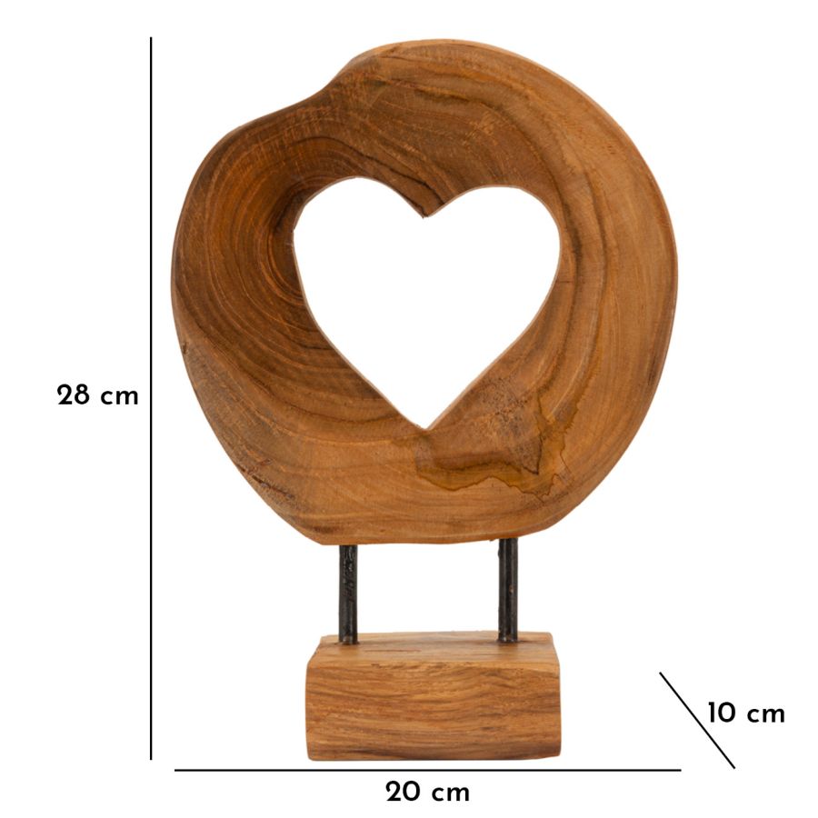 Decoratie Hasi Sculputre Teak 20×10×28 cm