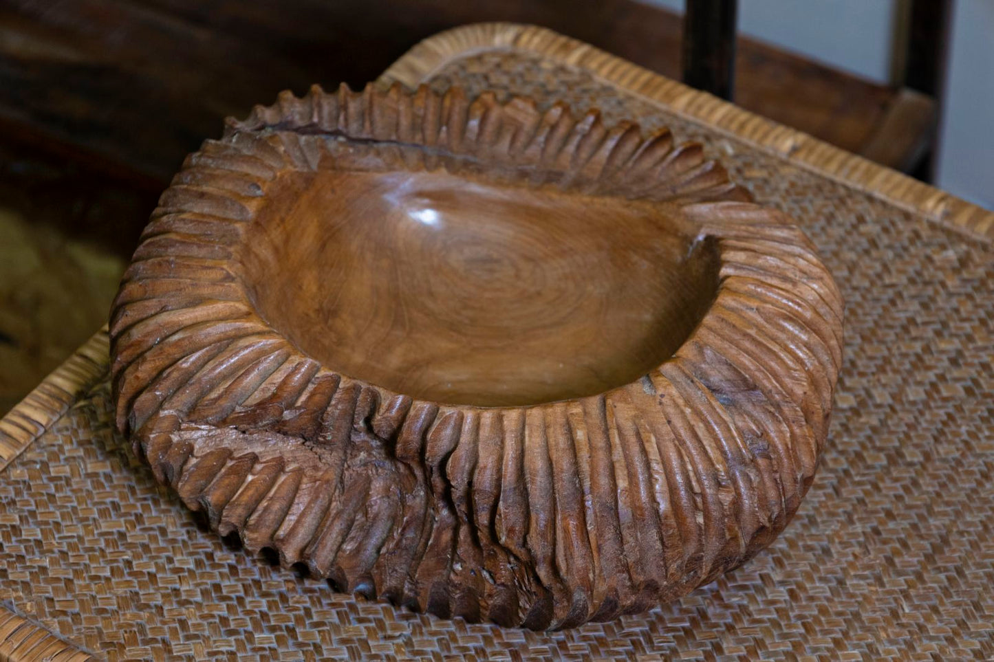 Dienblad Garit Teak Ø 32×11 cm