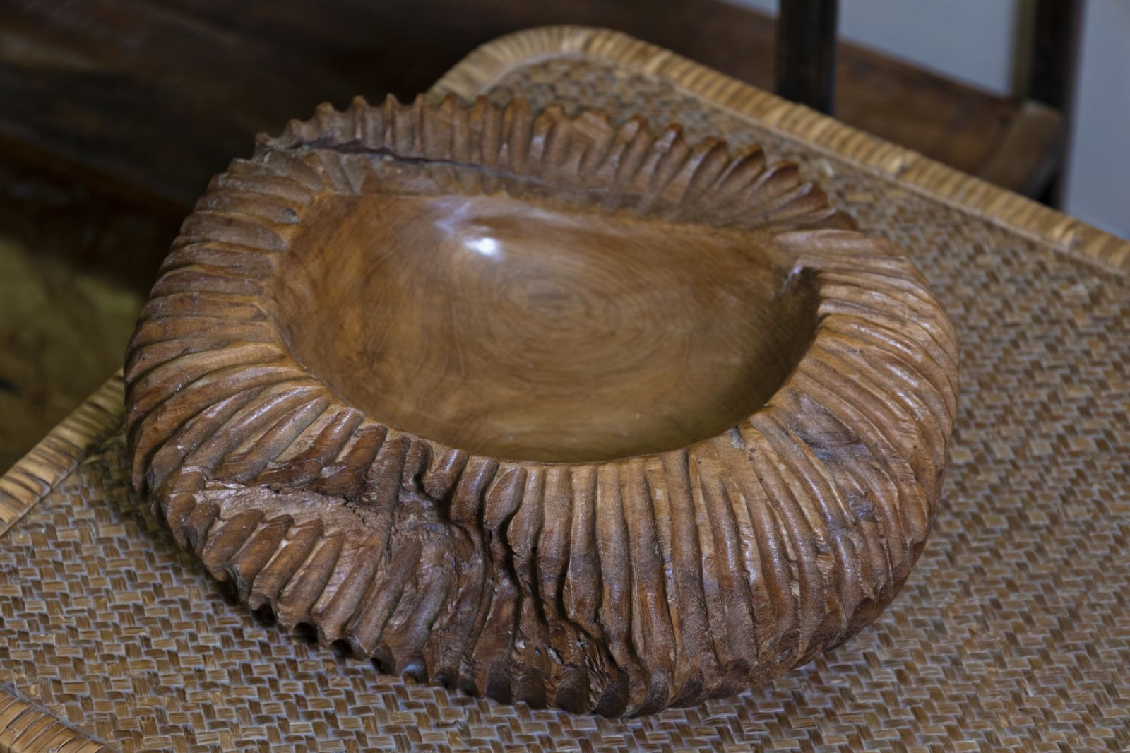 Dienblad Garit Teak Ø 32×11 cm
