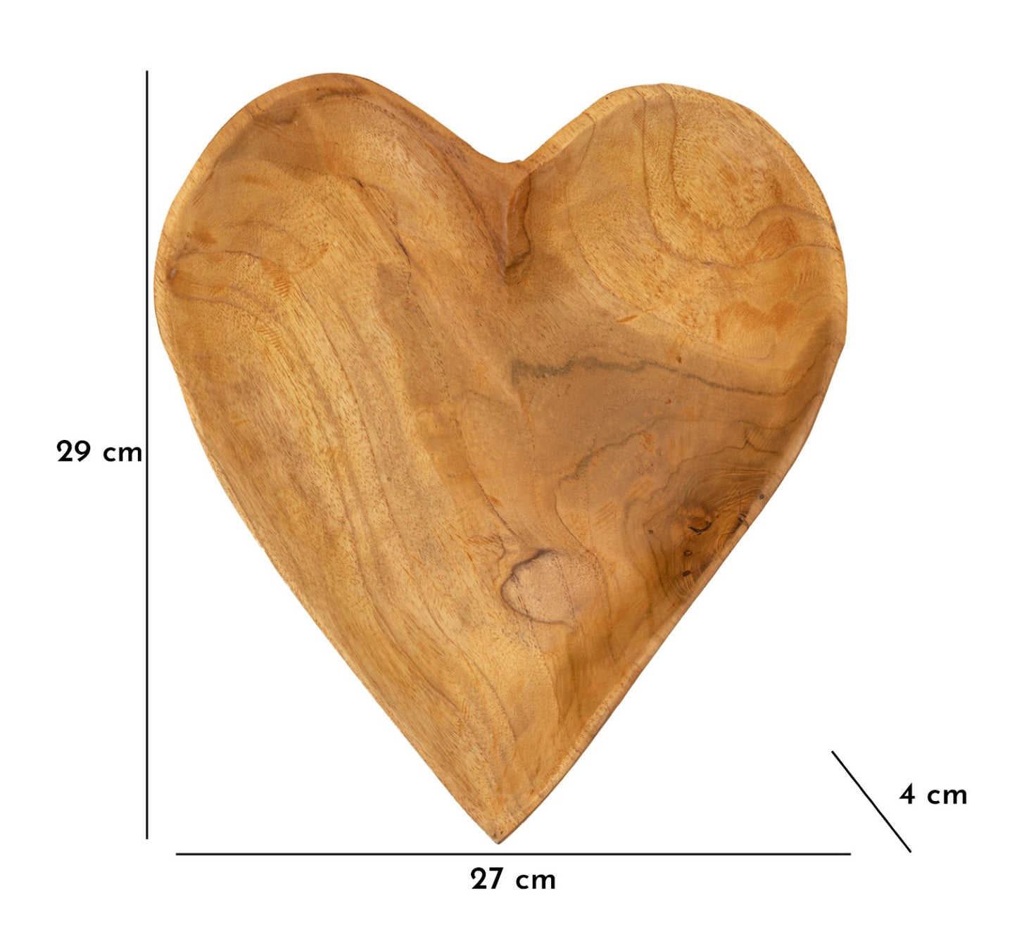 Dienblad Kiha Teak 27×29×4 cm