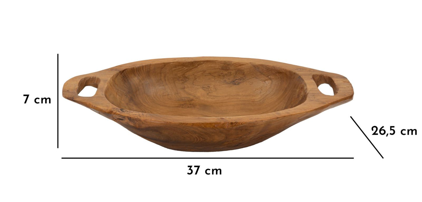 Dienblad Wan Teak 37×26,5×7 cm