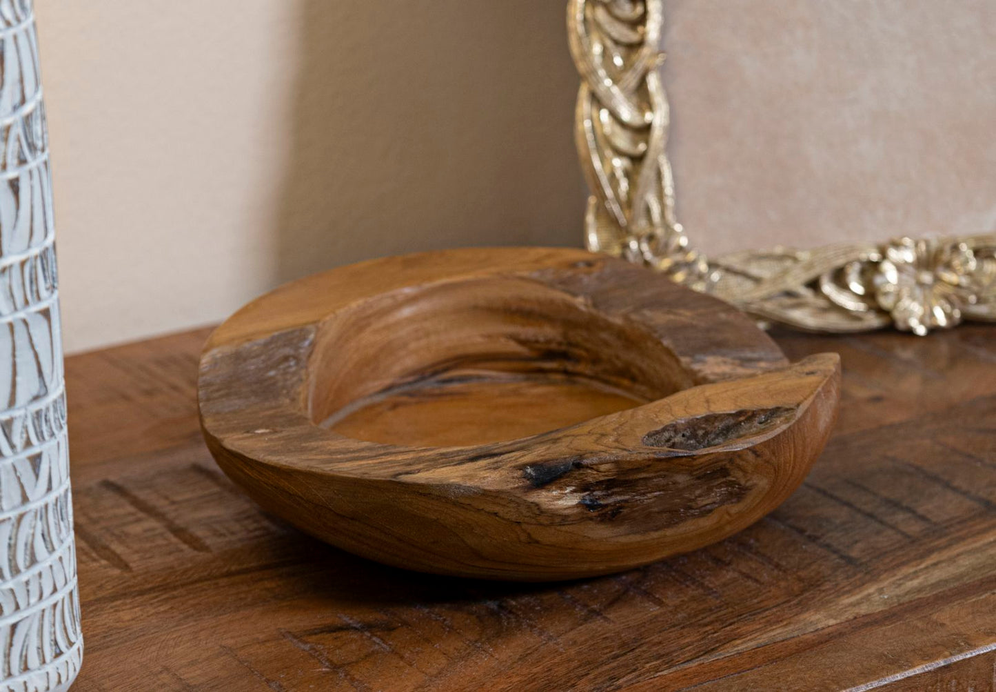 Dienblad Erusi Teak Ø 20×6 cm
