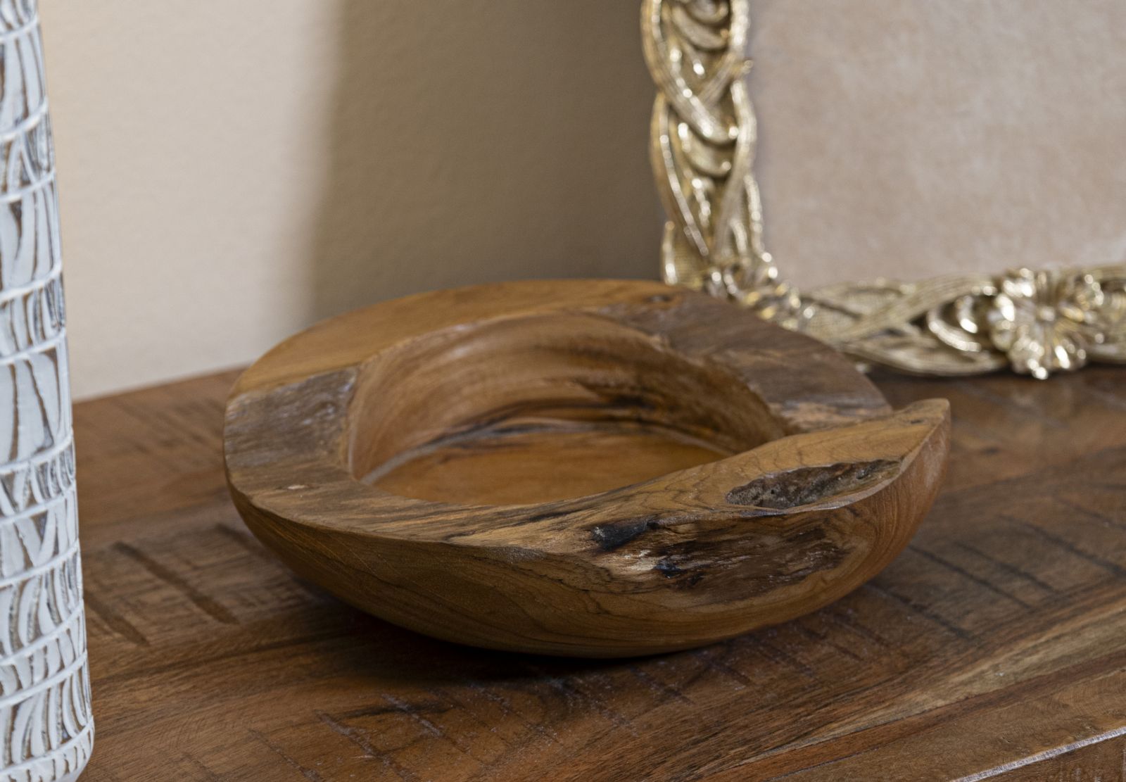 Dienblad Erusi Teak Ø 20×6 cm