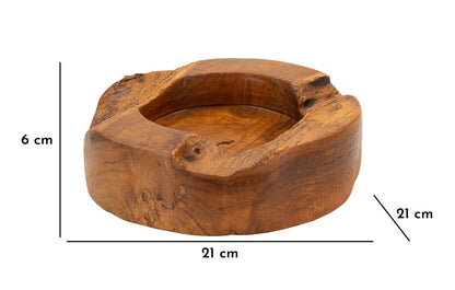 Dienblad Erusi Plus Teak Ø 21×6 cm