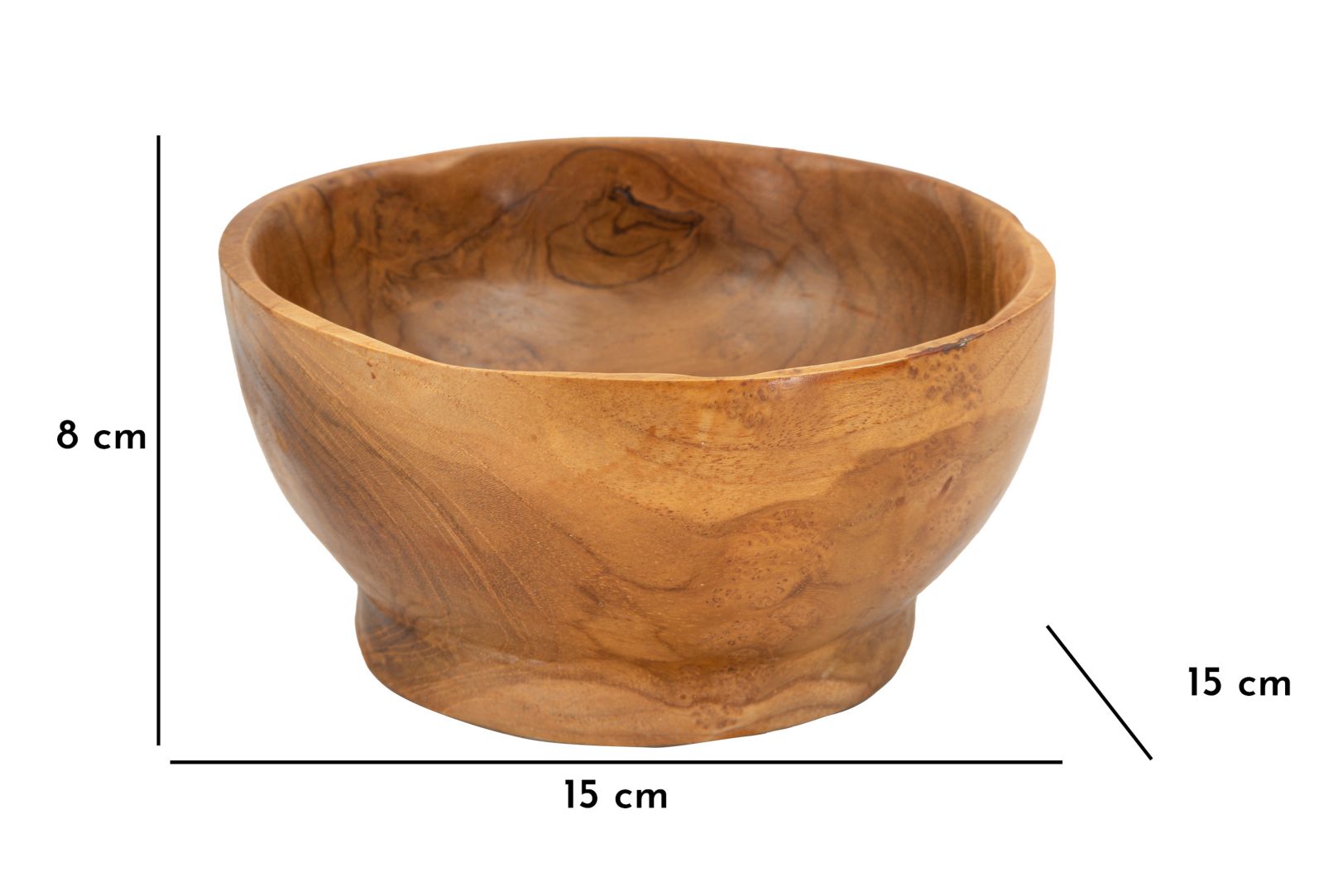 Dienblad Butot Teak Ø 15×8 cm
