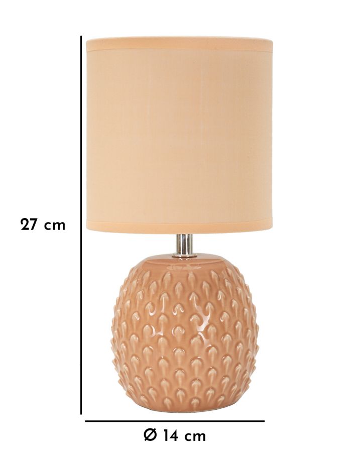 Tafellamp Badside Lamp Pontus Peach Ø 14×27 cm