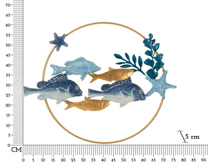 Wanddecoratie Marine 77×5×63 cm