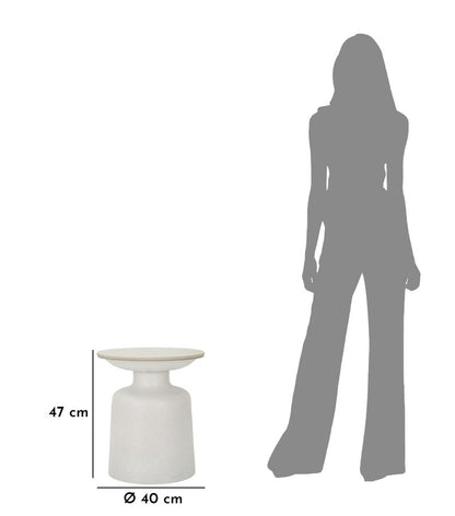 Tafel White Fush Ø 40×47 cm