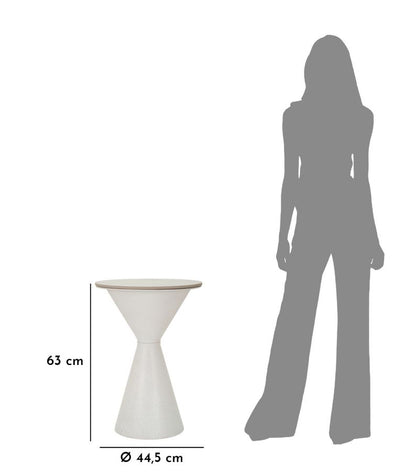 Tafel White Double Ø 44,5×63 cm