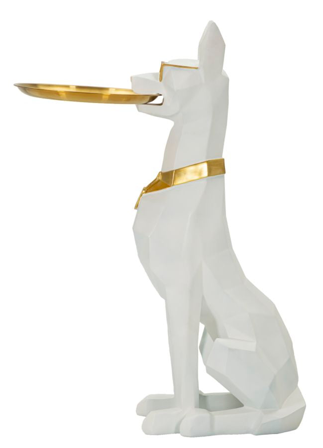 Decoratie Dog Ory W/tray 27×51×74 cm