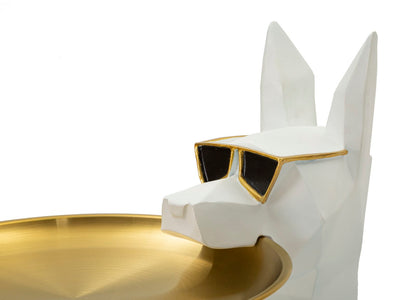 Decoratie Dog Ory W/tray 27×51×74 cm