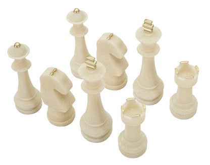 Decoratie Chess Quarzy Set 8 Pcs Assorted Ø 4,4×9,2 cm