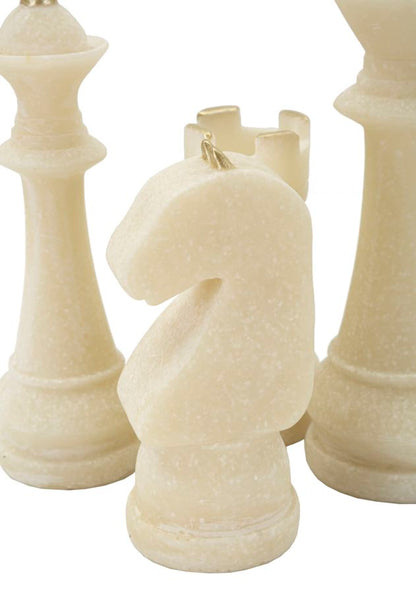 Decoratie Chess Quarzy Set 8 Pcs Assorted Ø 4,4×9,2 cm
