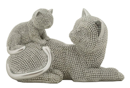 Decoratie Cat Sparky With Kid 19×9×13 cm