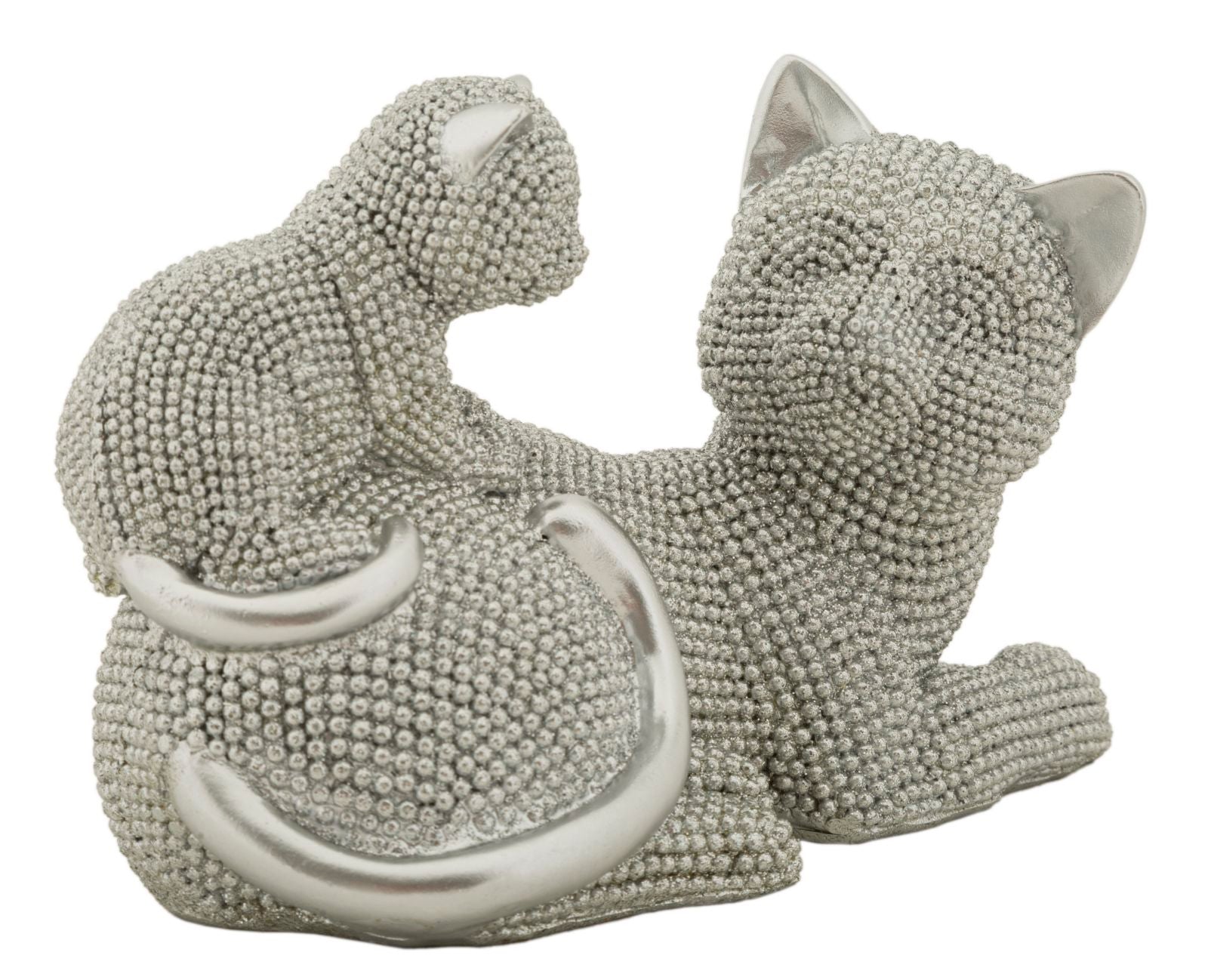 Decoratie Cat Sparky With Kid 19×9×13 cm