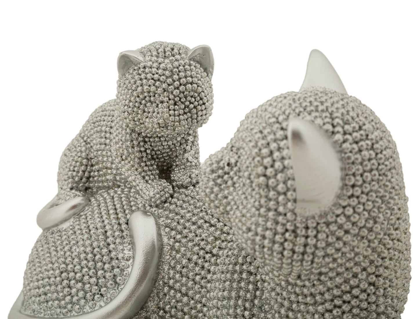 Decoratie Cat Sparky With Kid 19×9×13 cm