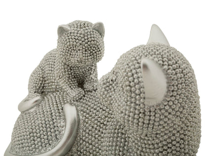 Decoratie Cat Sparky With Kid 19×9×13 cm