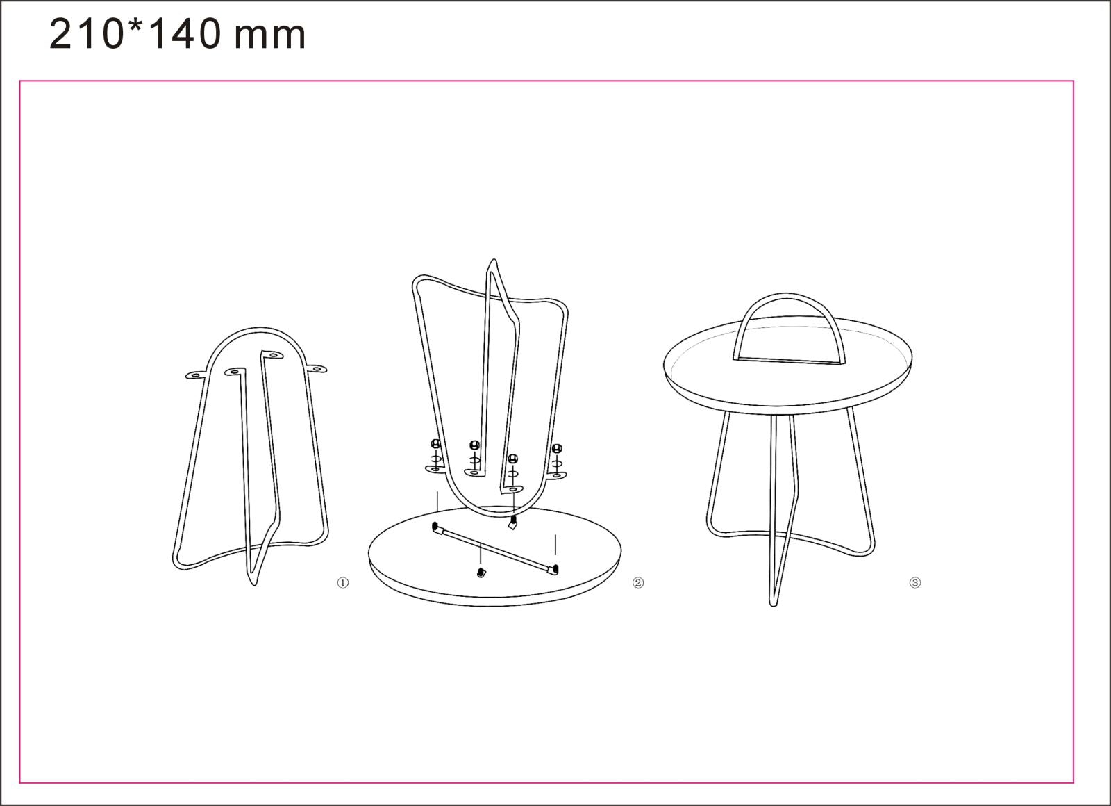 Tafel Grent Ø 45×59 cm