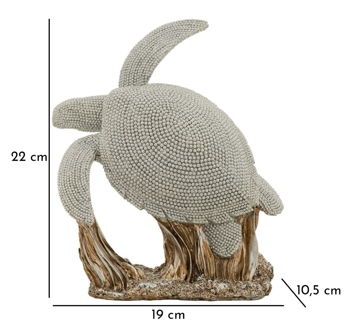 Decoratie Turtle Sparky 19×10,5×22 cm