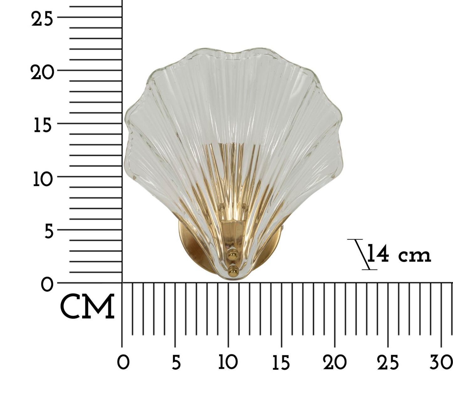 Wandlamp Lampada Da Muro Shell 20×14×22 cm