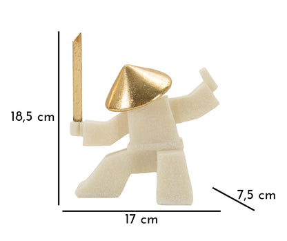 Decoratie Samurai Oda Quarzy -a- 17×7,5×18,5 cm