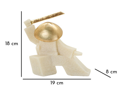 Decoratie Samurai Oda Quarzy -b- 19×8×18 cm