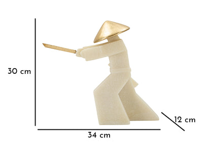 Decoratie Samurai Toku Quarzy -a- 34×12×30 cm