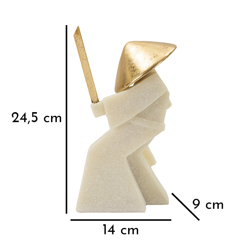 Decoratie Samurai Toku Quarzy -b- 14×9×24,5 cm