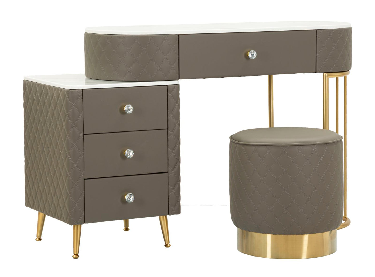 Bureau met kruk Bed Desk Sharon Grey With Stool 120×40×75 cm