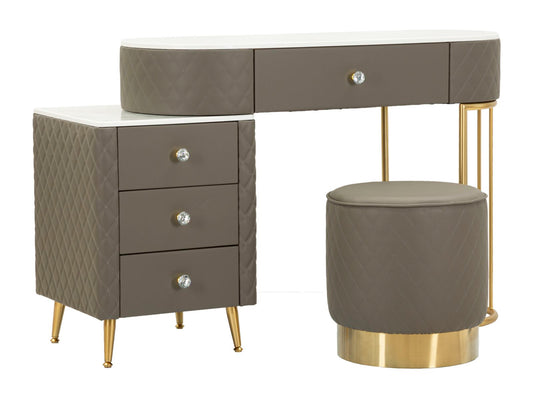 Bureau met kruk Bed Desk Sharon Grey With Stool 120×40×75 cm