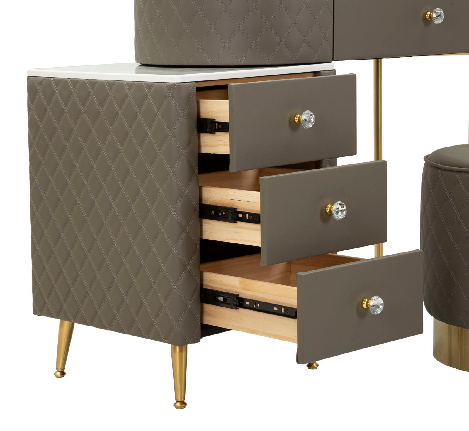 Bureau met kruk Bed Desk Sharon Grey With Stool 120×40×75 cm