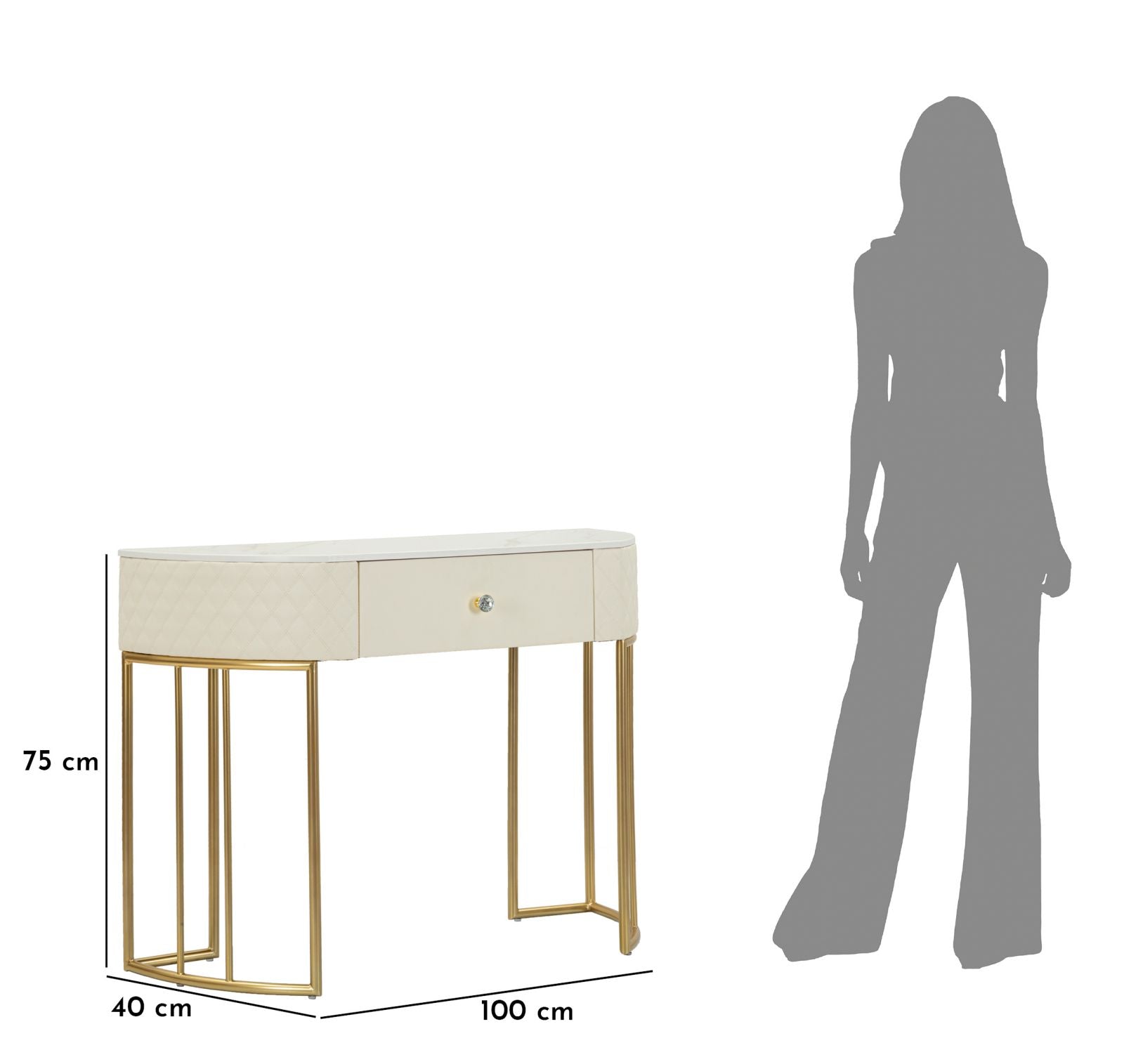 Consoletafel Sharon 100×40×75 cm