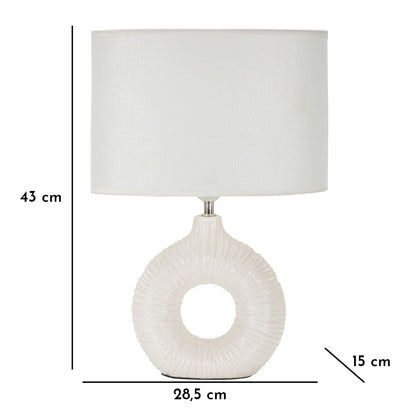 Tafellamp Seta White 28,5×15×43 cm