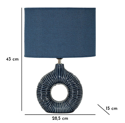 Tafellamp Seta Blue 28,5×15×43 cm
