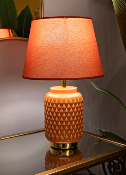 Tafellamp Square Orange Ø 28×44 cm