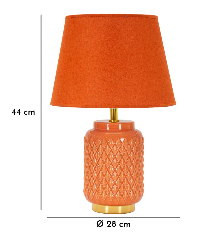 Tafellamp Square Orange Ø 28×44 cm