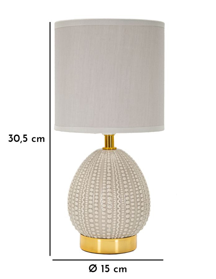 Tafellamp Badside Lamp Flavi Grey Ø 15×30,5 cm