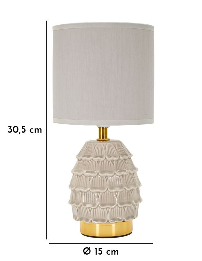 Tafellamp Badside Lamp Pigny Grey Ø 15×30,5 cm