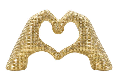 Decoratie Hands Lover Gold 25×7,5×13,5 cm