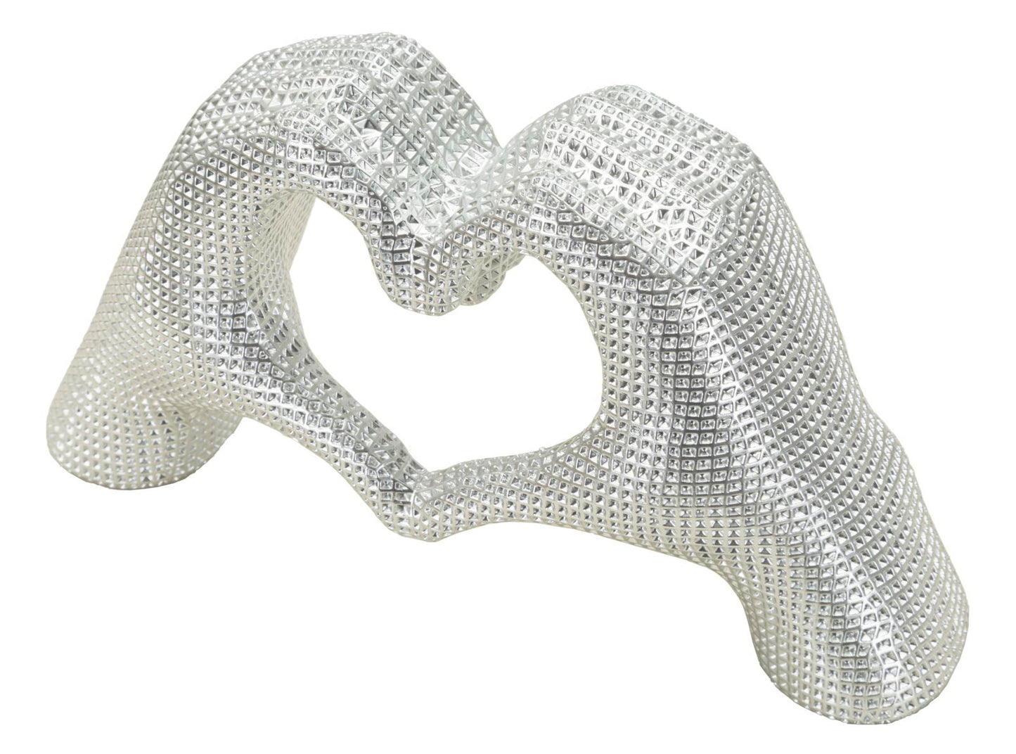 Decoratie Hands Lover Silver 25×7,5×13,5 cm