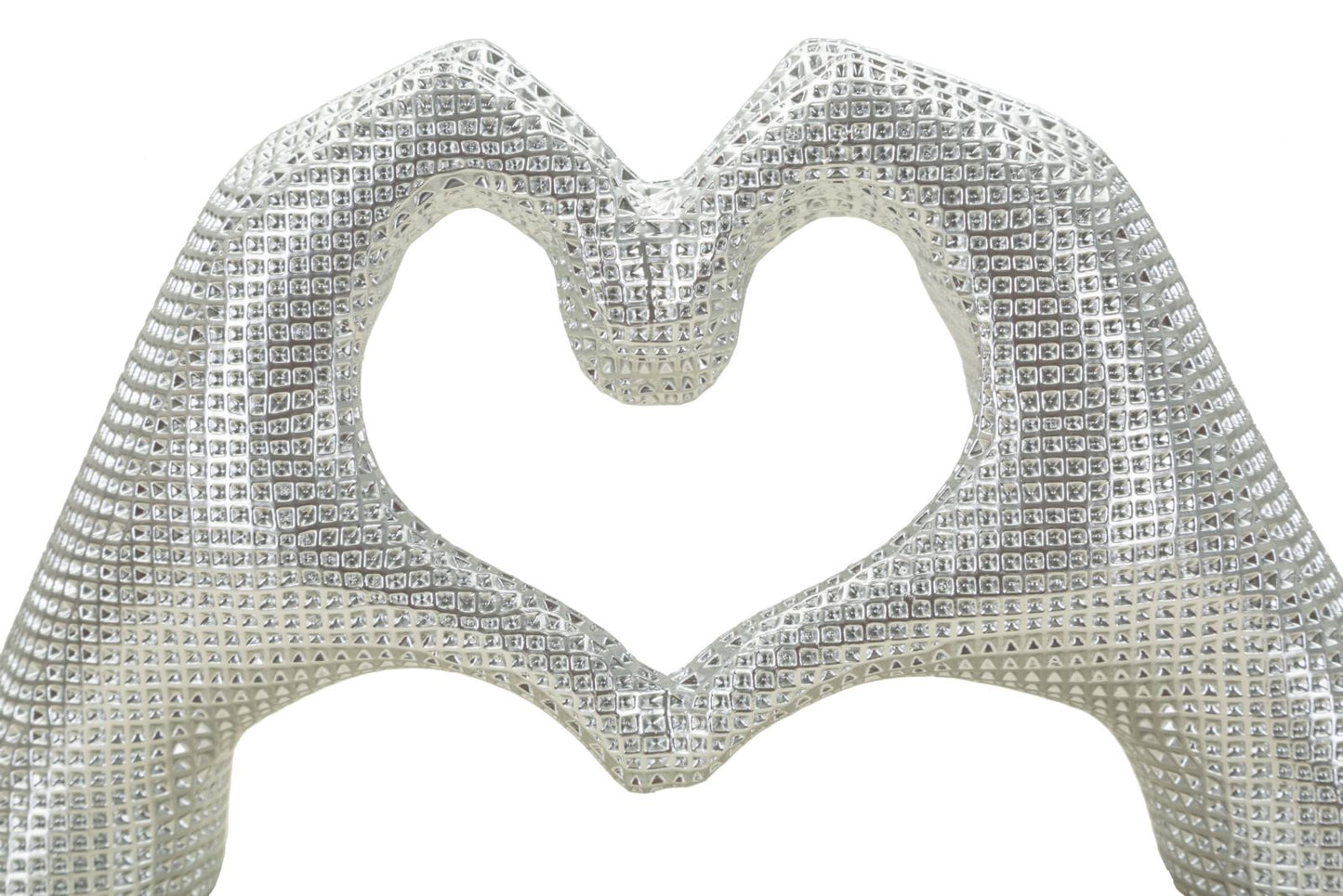 Decoratie Hands Lover Silver 25×7,5×13,5 cm