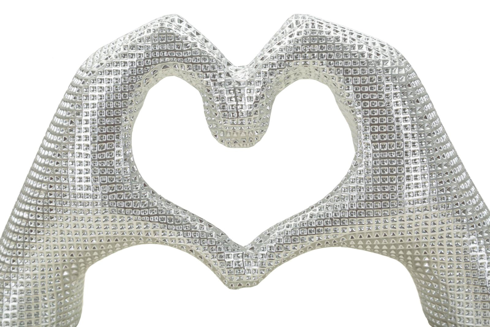 Decoratie Hands Lover Silver 25×7,5×13,5 cm