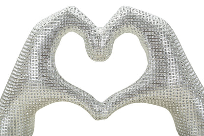 Decoratie Hands Lover Silver 25×7,5×13,5 cm