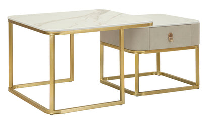 Salontafel Coffee Tables Beautry Set 2 Pcs 70×70×48 cm
