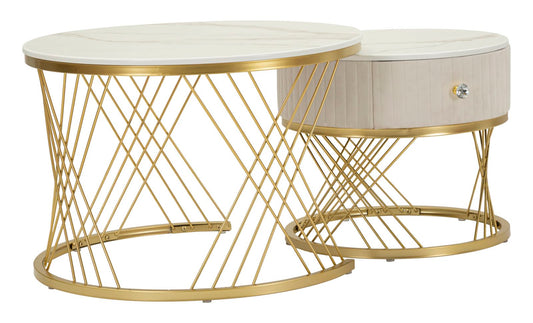 Salontafel Coffee Tables Votix Set 2 Pcs Ø 70×48 cm