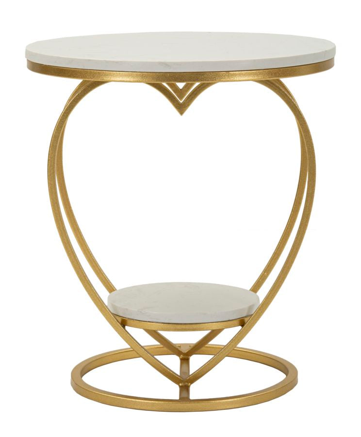 Tafel Heart Gold Ø 40×45,5 cm