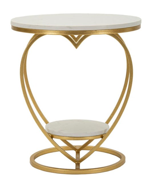 Tafel Heart Gold Ø 40×45,5 cm